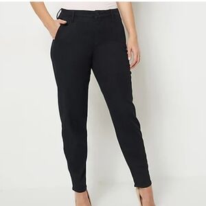 NYDJ naples tapered  leg black jeans